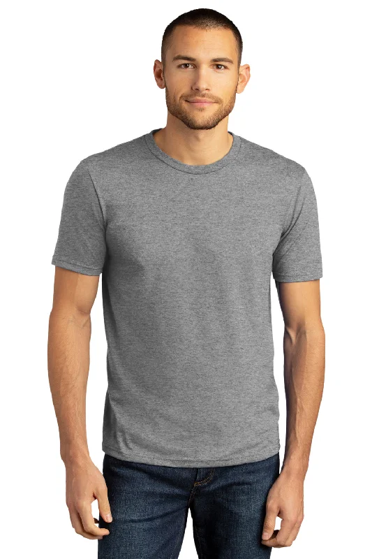 comfortable short sleeve shirts with patterns -District Mens Perfect DTG Short Sleeve Crewneck T-Shirt - Grey Frost