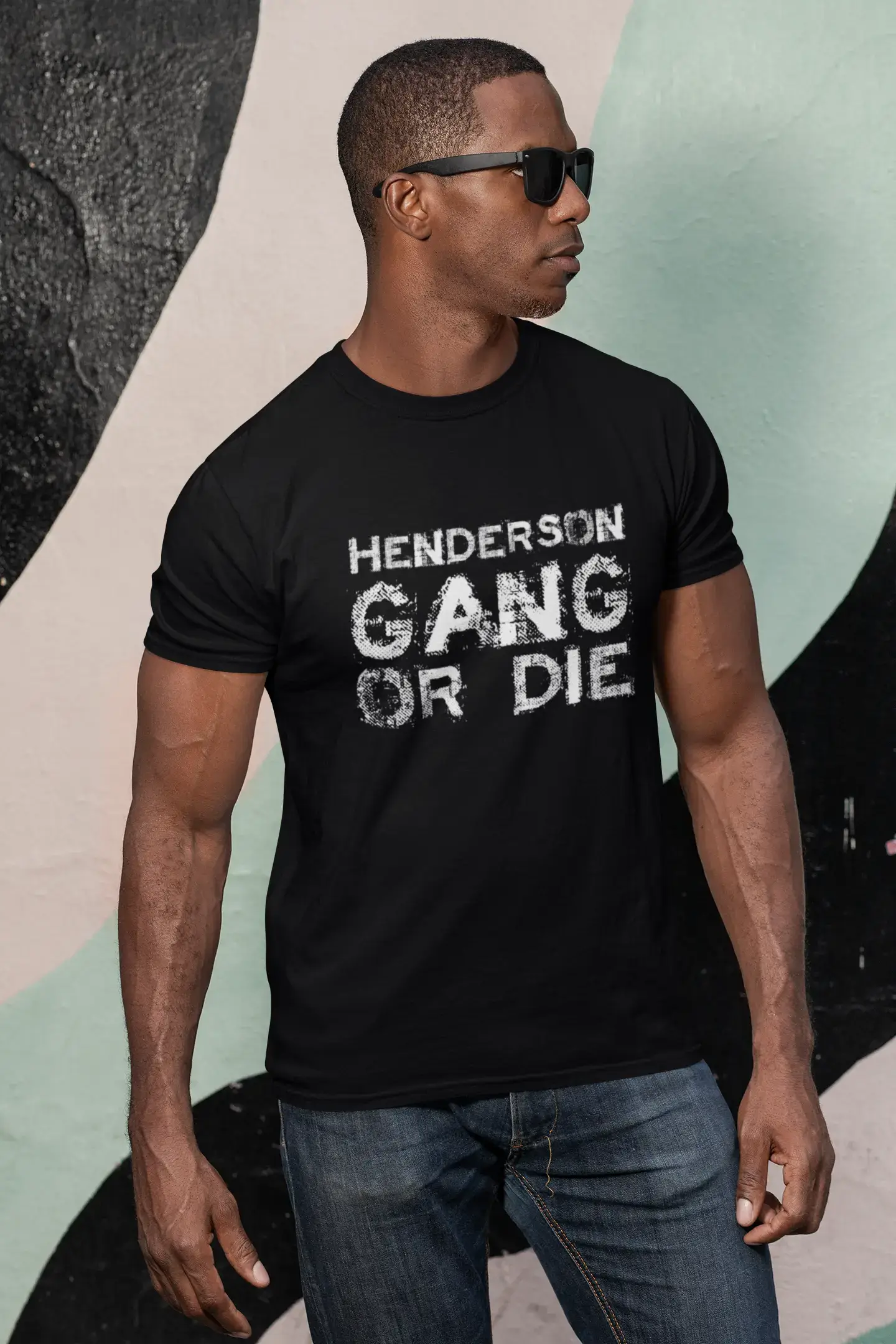 trendy short sleeve shirts for casual weekends -HENDERSON Family Gang Tshirt, Men's Tshirt, Black Tshirt, Gift T-shirt 00033