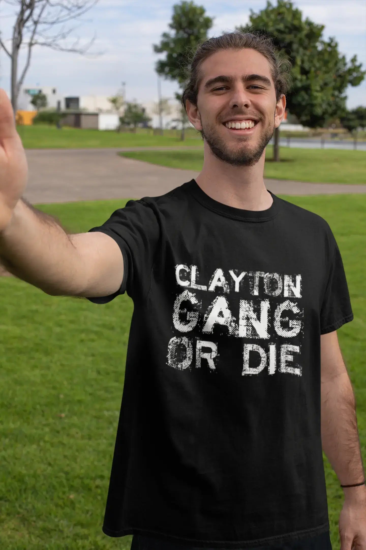 versatile short sleeve shirts for men’s casual wardrobe -CLAYTON Family Gang Tshirt, Men's Tshirt, Black Tshirt, Gift T-shirt 00033