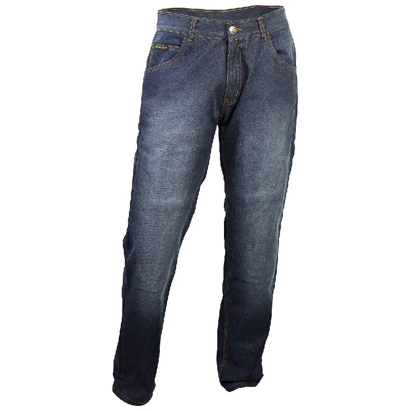 Men's pants with faint style-Scorpion Covert Pro Men's Stonewashed Blue Denim Riding Jeans