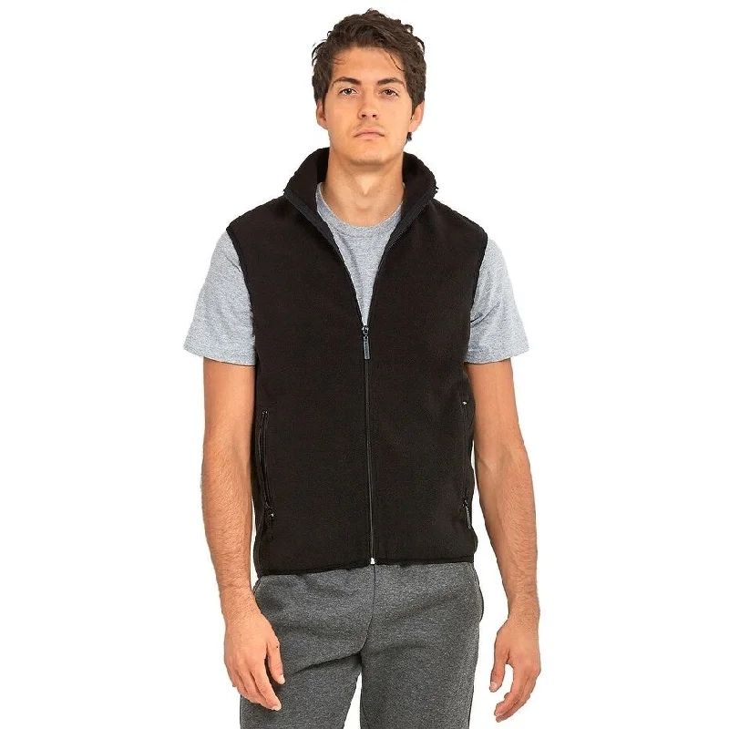 Men's vintage denim jackets-Men's Polar Fleece Vest