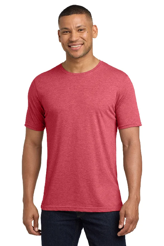 affordable short sleeve t-shirts for men -Next Level Mens Jersey Short Sleeve Crewneck T-Shirt - Red