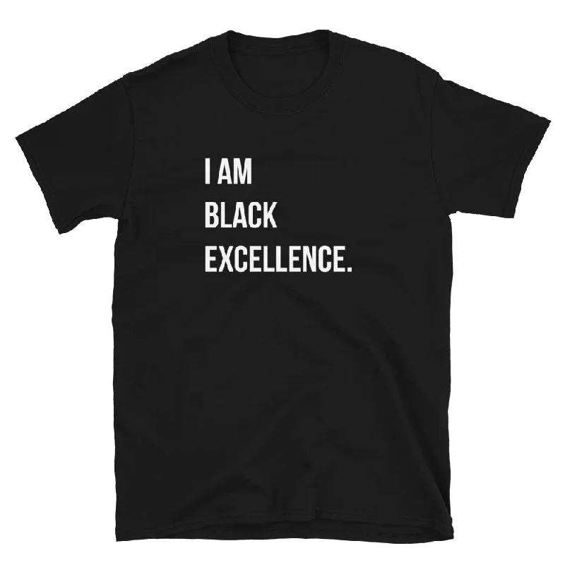 trendy short sleeve t-shirts for men’s casual wear -I Am Black Excellence T-Shirt