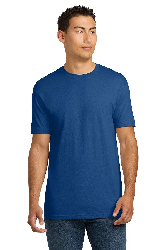 men’s casual short sleeve tees with patterns -Next Level Mens Fine Jersey Short Sleeve Crewneck T-Shirt - Royal Blue