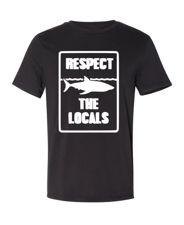 cool short sleeve shirts for summer parties -Respect the Locals Black T