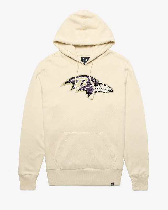 Hoodie for morning chill men-BALTIMORE RAVENS D IMPRINT '47 HEADLINE HOOD