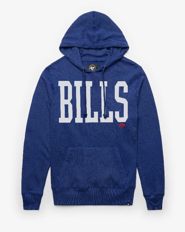 Men’s slim-fit pullover hoodie-BUFFALO BILLS HISTORIC DIME '47 HEADLINE HOOD