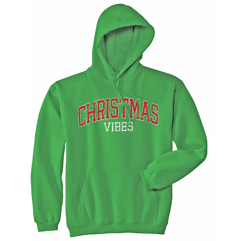 Men’s warm gym hoodie-Christmas Vibes Hoodie