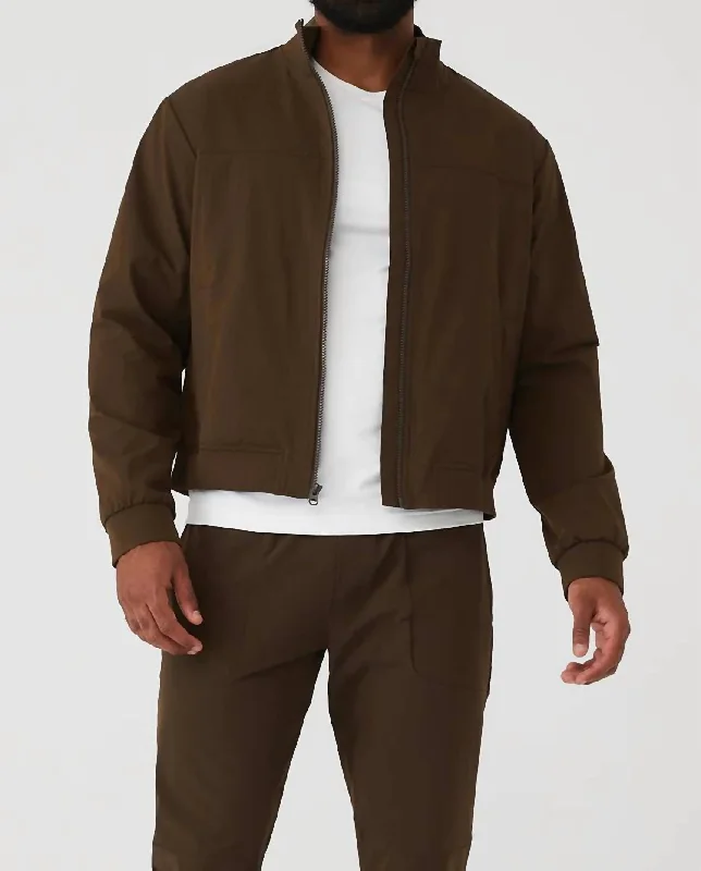 Men's bold bomber jackets-Co-Op Bomber In Espresso