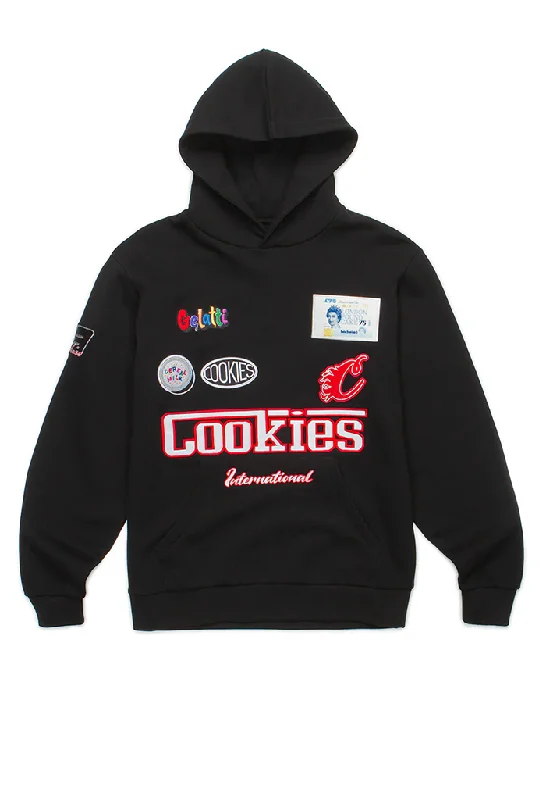 Hoodie with contrast lining men-Cookies Enzo Pullover Fleece Hoodie