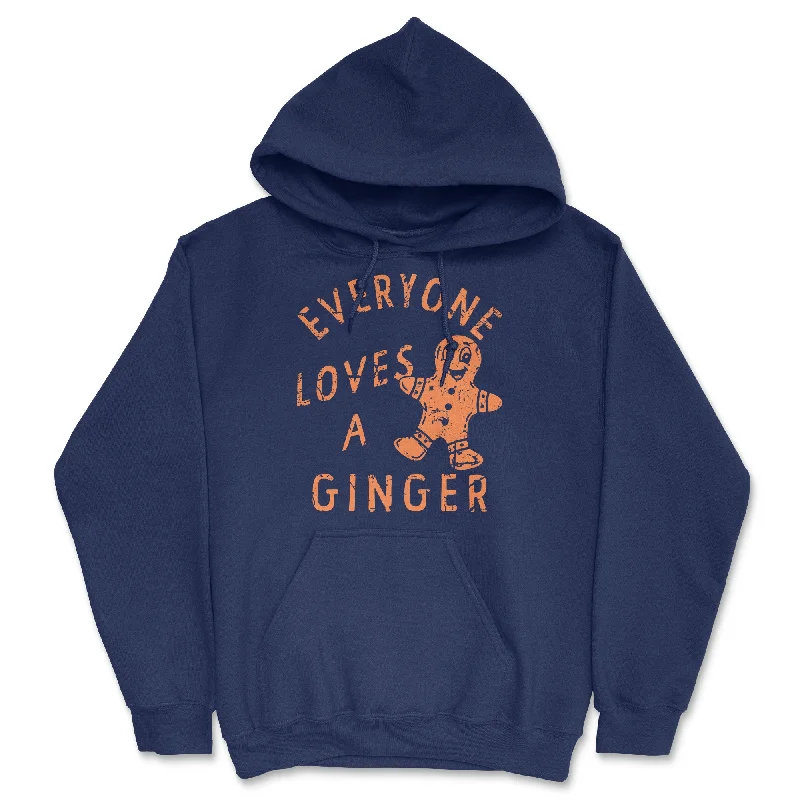 Hoodie with urban stitching men-Everyone Loves A Ginger Hoodie