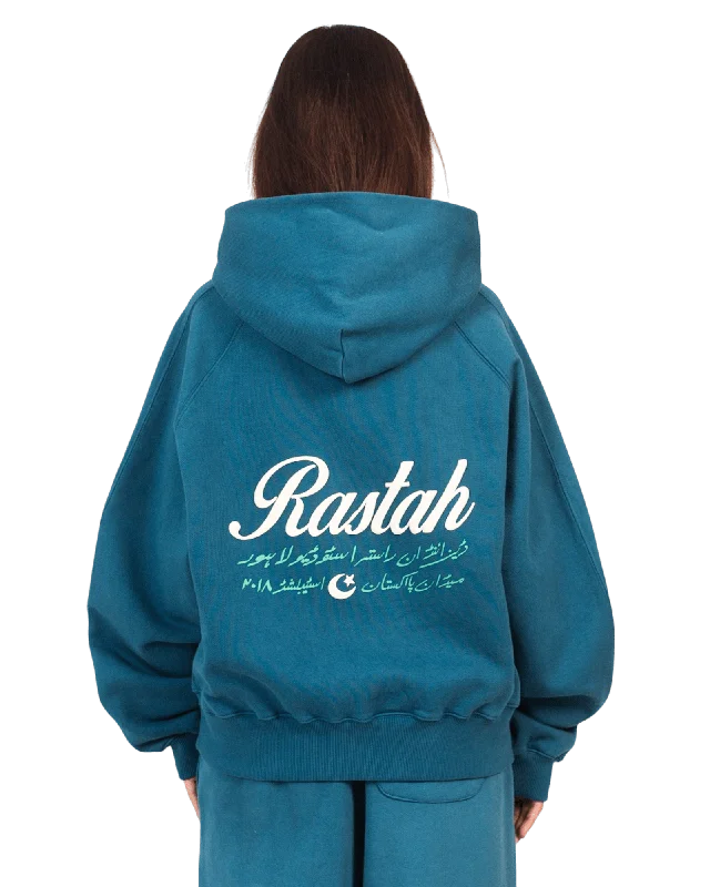 Men’s comfy gym hoodie-DARK CYAN MADE IN PAK HOODIE (V4)