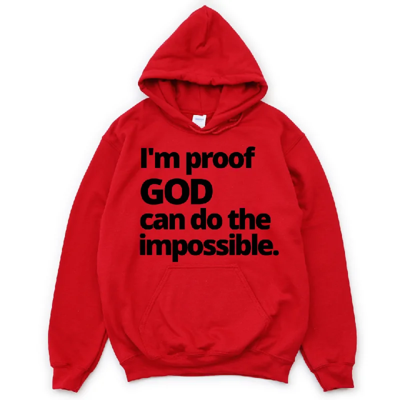 Men’s soft fleece hoodie-GOD Can Hoodie