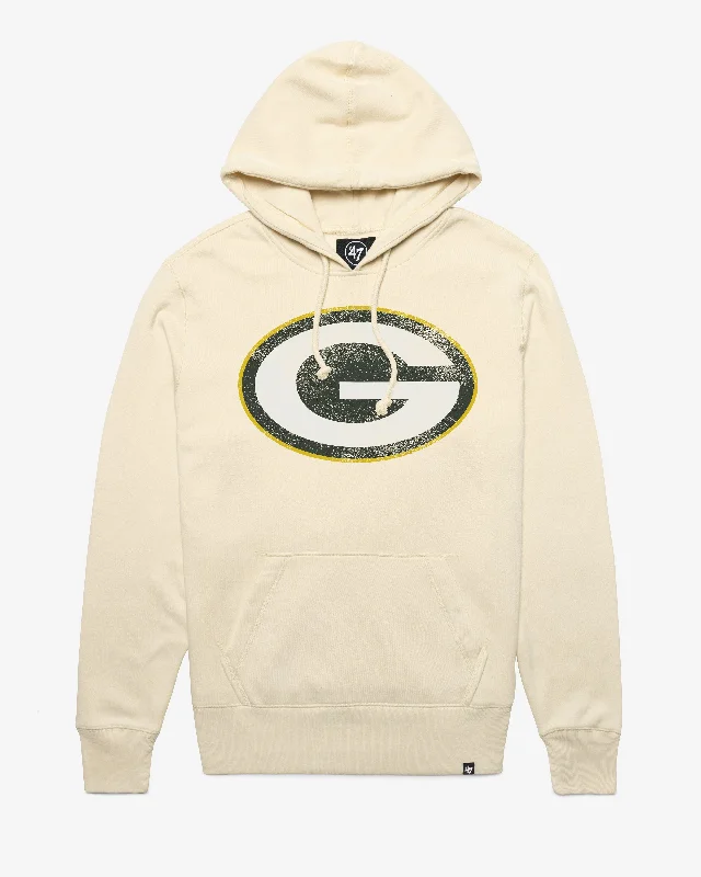 Hoodie for street workouts men-GREEN BAY PACKERS D IMPRINT '47 HEADLINE HOOD