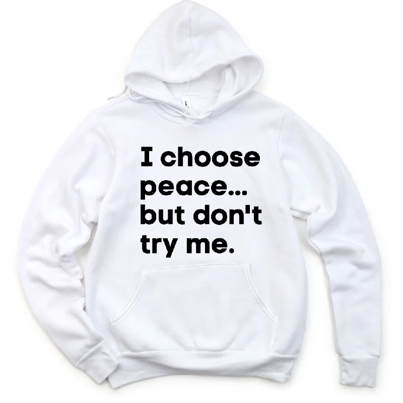 Men’s cozy street hoodie-I Choose Peace Unisex Hoodie