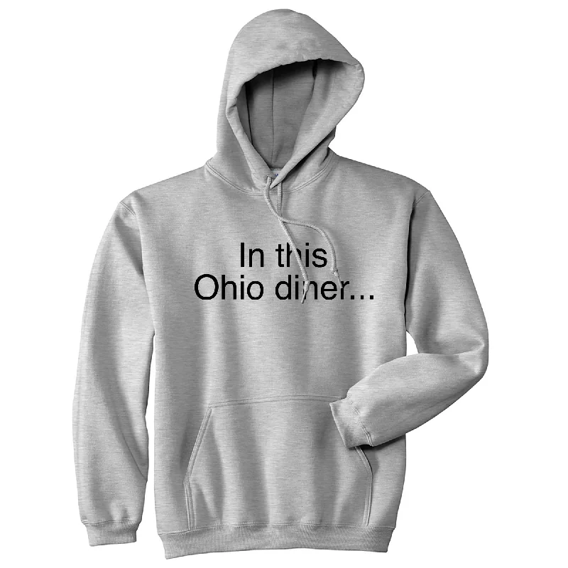 Hoodie for casual runs men-In This Ohio Diner Hoodie