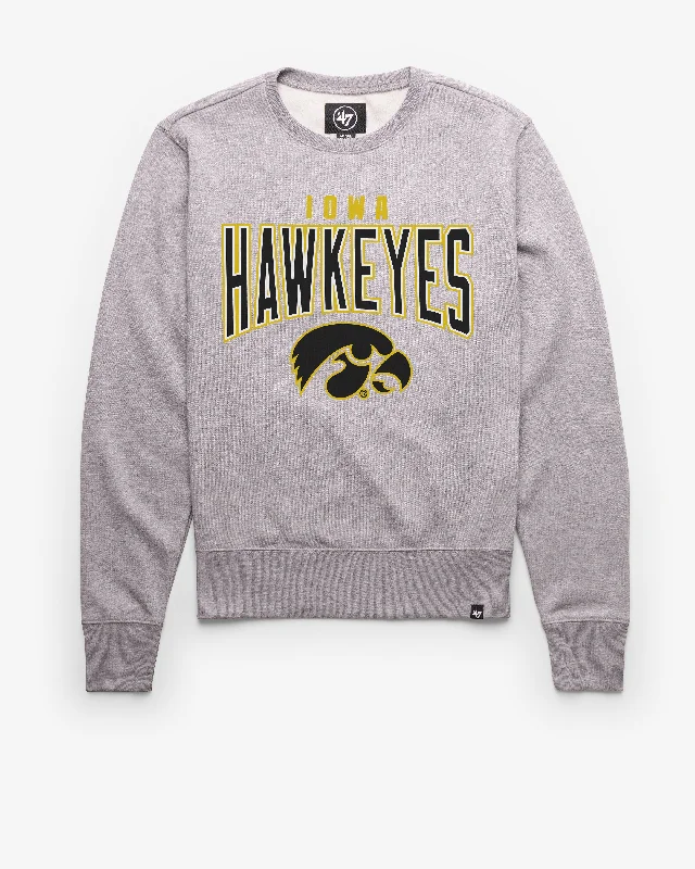 Hoodie for street vibes men-IOWA HAWKEYES TEAM ELEMENTS ARCH '47 HEADLINE CREW