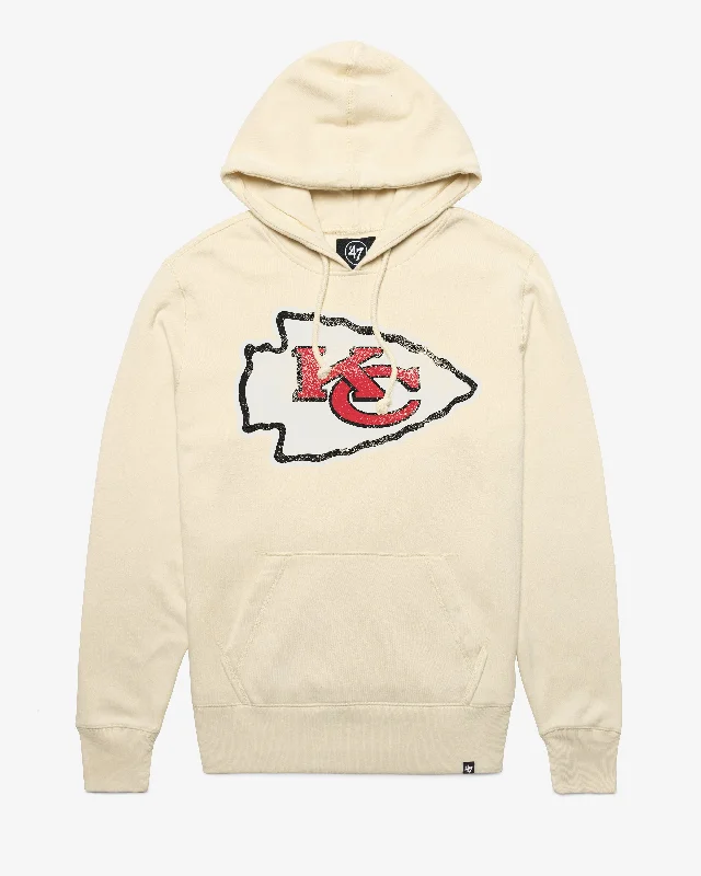 Men’s durable pullover hoodie-KANSAS CITY CHIEFS D IMPRINT '47 HEADLINE HOOD