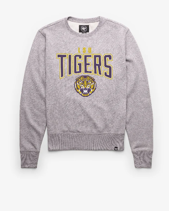 Hoodie for casual evenings men-LOUISIANA STATE TIGERS LSU TEAM ELEMENTS ARCH '47 HEADLINE CREW