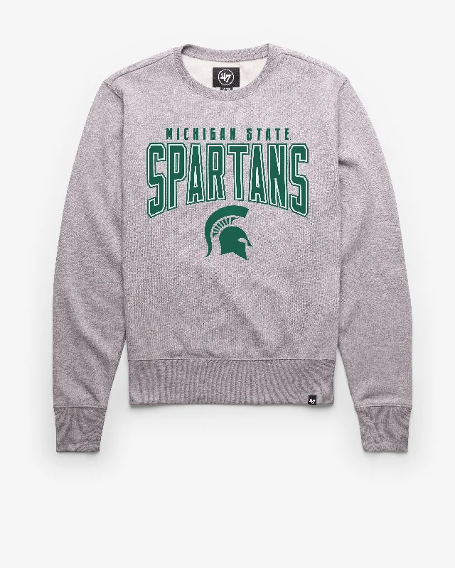 Hoodie with contrast sleeves men-MICHIGAN STATE SPARTANS TEAM ELEMENTS ARCH '47 HEADLINE CREW