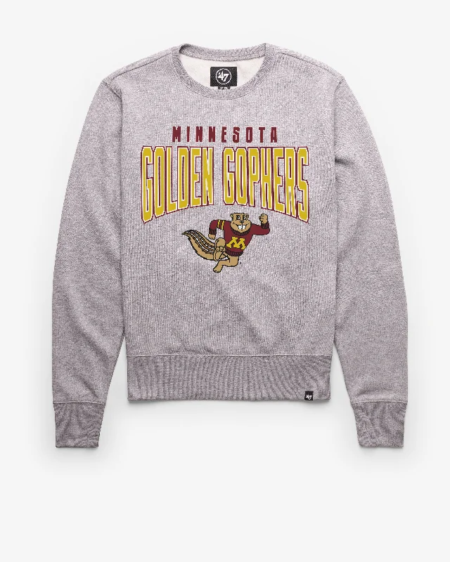 Hoodie for outdoor runs men-MINNESOTA GOLDEN GOPHERS TEAM ELEMENTS ARCH '47 HEADLINE CREW