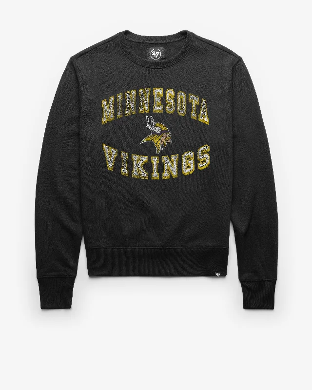 Hoodie for evening adventures men-MINNESOTA VIKINGS DOUBLE ARCH '47 HEADLINE CREW