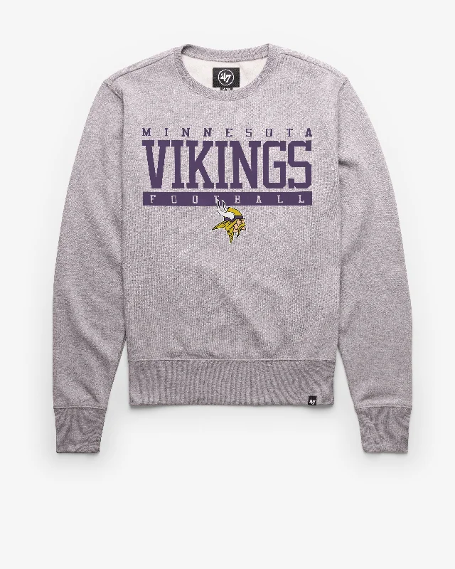 Hoodie with contrast hood men-MINNESOTA VIKINGS SIDELINE BLOCK '47 HEADLINE CREW