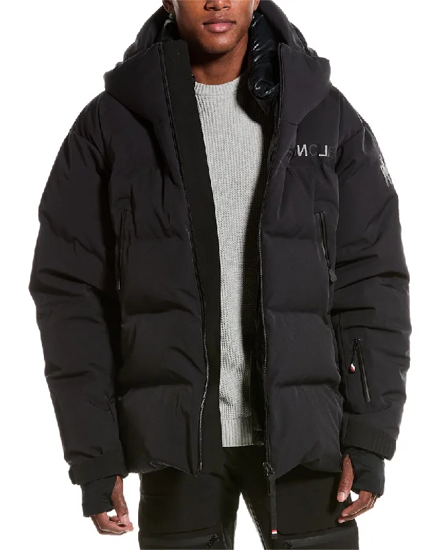 Men's plush quilted jackets-Moncler Down Coat