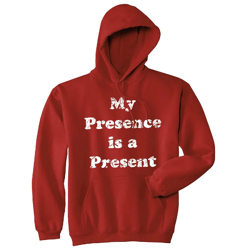 Men’s slim-fit pullover hoodie-My Presence Is A Present Hoodie