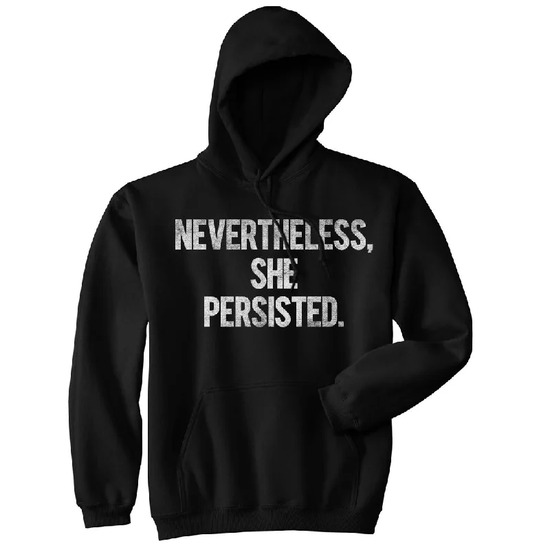 Hoodie with graphic pattern men-Nevertheless She Persisted Hoodie