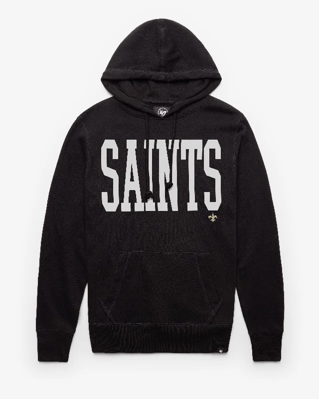 Men’s warm gym hoodie-NEW ORLEANS SAINTS DIME '47 HEADLINE HOOD