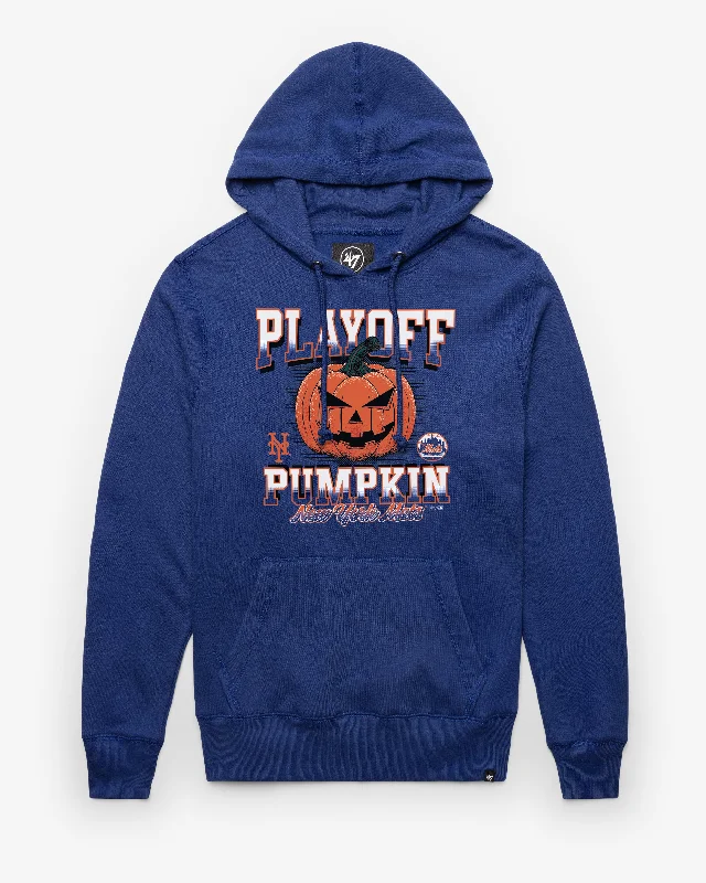 Hoodie for outdoor vibes men-NEW YORK METS PLAYOFFS PLAYOFF '47 HEADLINE HOOD