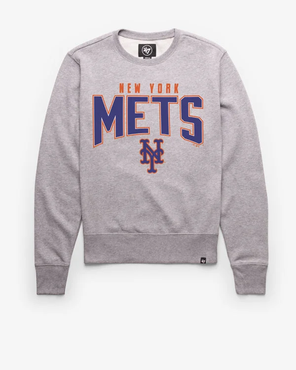 Men’s durable gym pullover-NEW YORK METS TEAM ELEMENTS ARCH '47 HEADLINE CREW