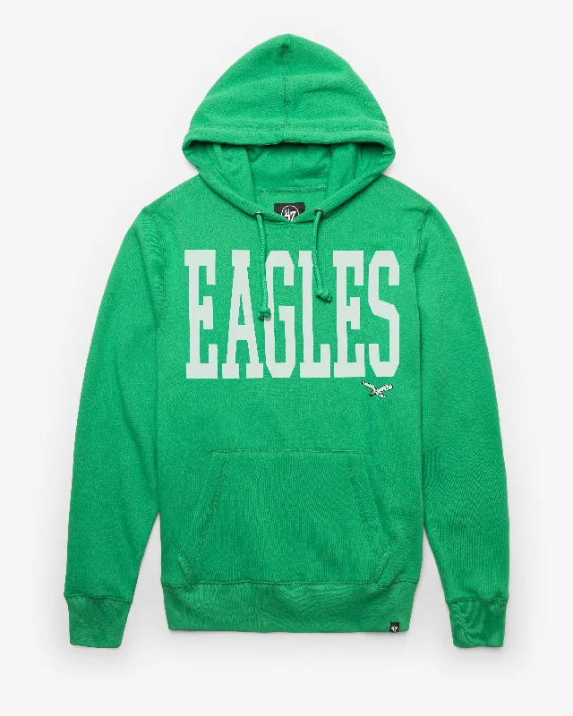 Men’s comfy graphic hoodie-PHILADELPHIA EAGLES HISTORIC DIME '47 HEADLINE HOOD