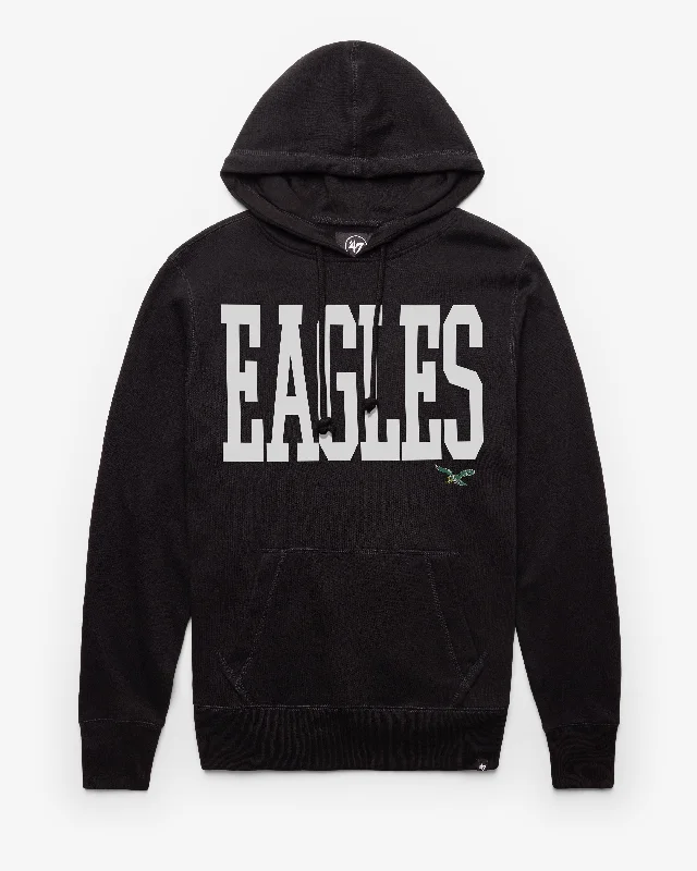 Men’s stylish grey hoodie-PHILADELPHIA EAGLES HISTORIC DIME '47 HEADLINE HOOD