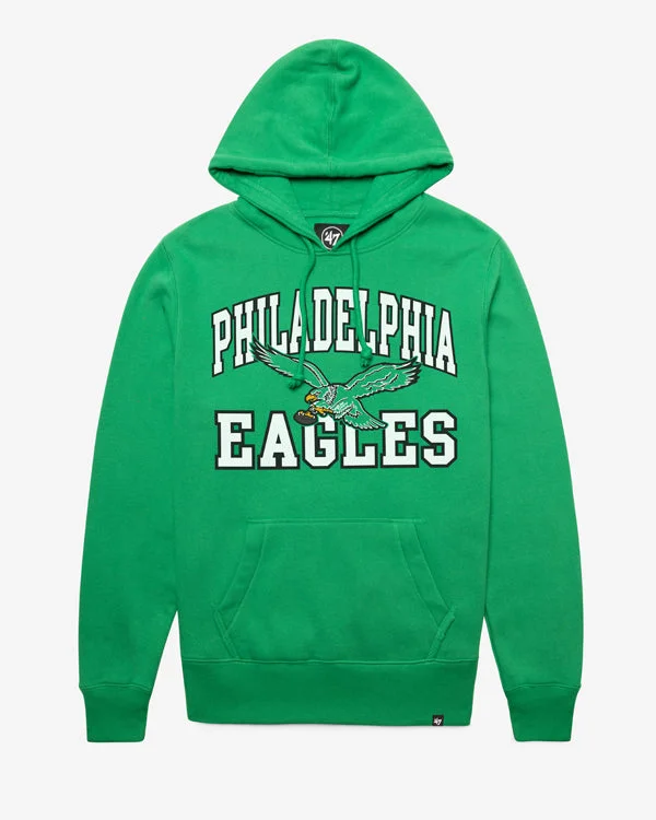 Men’s durable gym hoodie-PHILADELPHIA EAGLES HISTORIC VELOCITY '47 HEADLINE HOOD