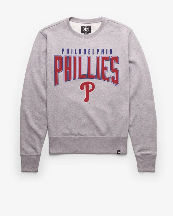 Hoodie for outdoor nights men-PHILADELPHIA PHILLIES TEAM ELEMENTS ARCH '47 HEADLINE CREW