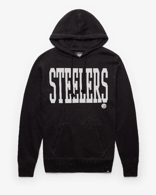 Hoodie for street lounging men-PITTSBURGH STEELERS DIME '47 HEADLINE HOOD