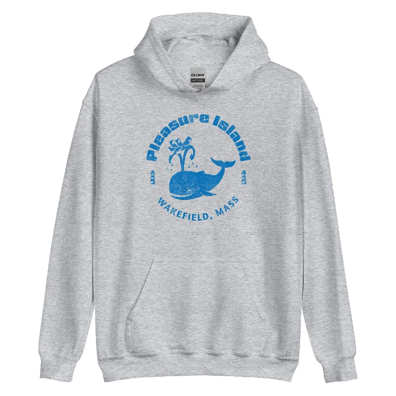 Hoodie for morning runs men-Pleasure Island Hoodie - Wakefield, MA | Old School Retro Amusement Park Sweatshirt