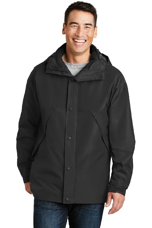 Men's slim puffer jackets-Port Authority Men's 3-in-1 Jacket. J777