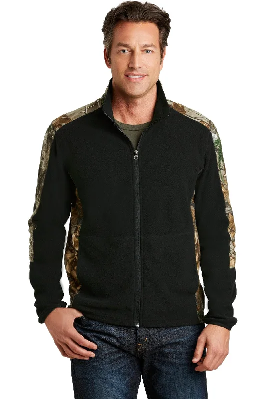 Men's mountain parka jackets-Port Authority Men's Camouflage Microfleece Full-Zip Jacket. F230C