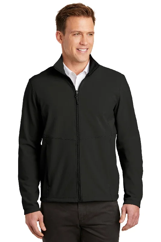 Men's hooded rain jackets-Port Authority Men's Collective Soft Shell Jacket. J901