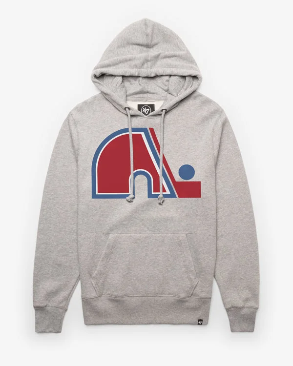 Men’s comfy sport pullover-QUEBEC NORDIQUES VINTAGE IMPRINT '47 HEADLINE HOOD