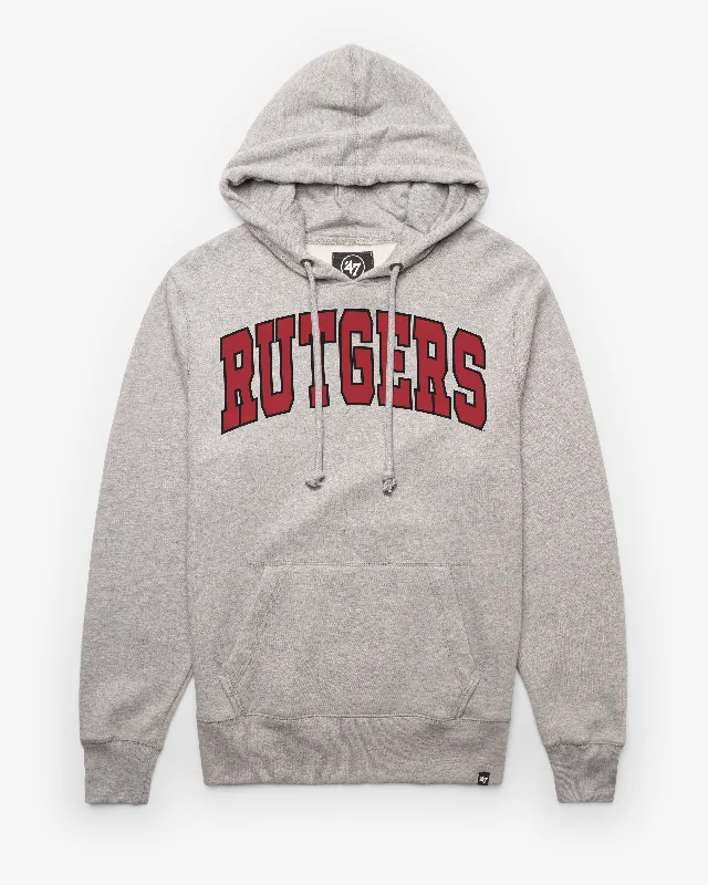 Hoodie for street lounging men-RUTGERS SCARLET KNIGHTS WORDMARK '47 HEADLINE HOOD