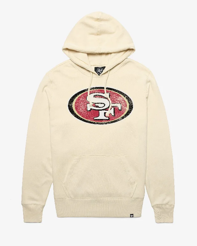 Men’s comfy sport pullover-SAN FRANCISCO 49ERS D IMPRINT '47 HEADLINE HOOD