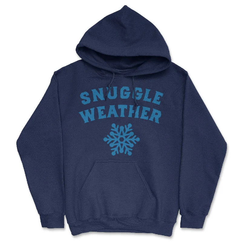 Men’s premium black hoodie-Snuggle Weather Hoodie