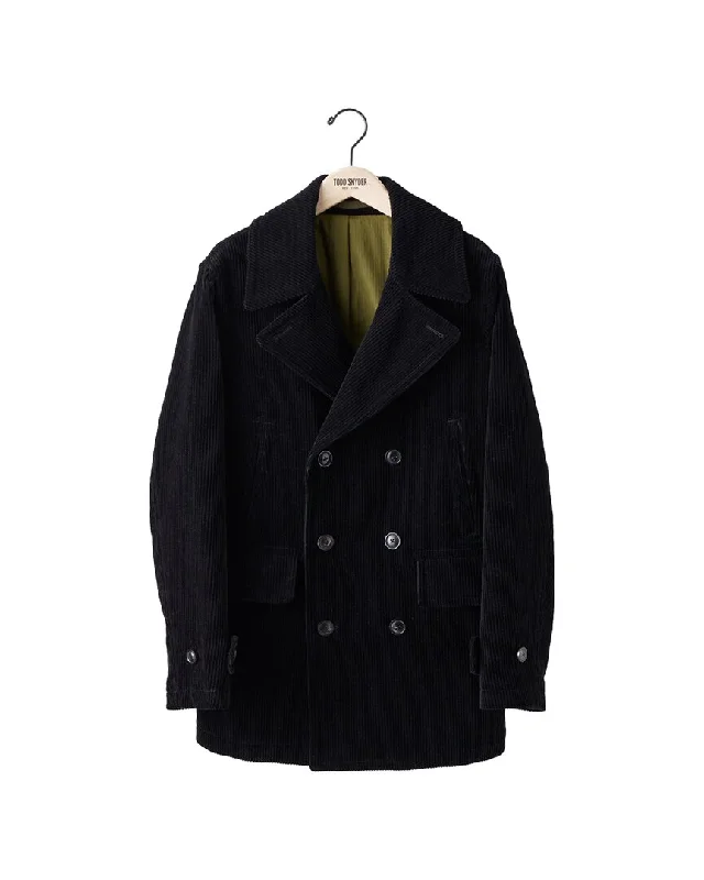 Men's foldable rain jackets-Todd Snyder Peacoat