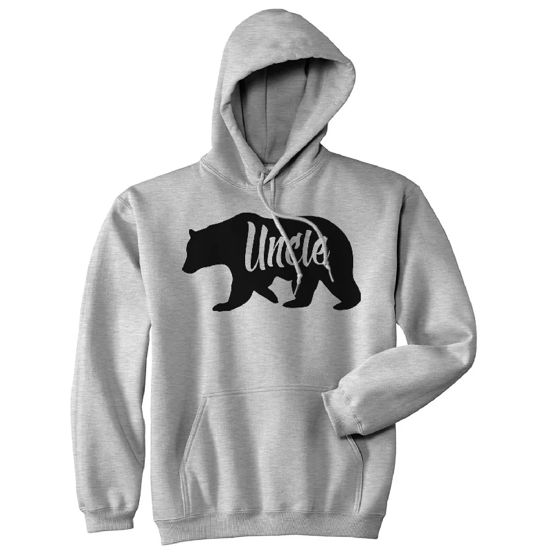 Hoodie for cool adventures men-Uncle Bear Hoodie