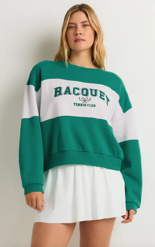 Hoodie with retro stitching men-Z Supply Racquet Sweatshirt