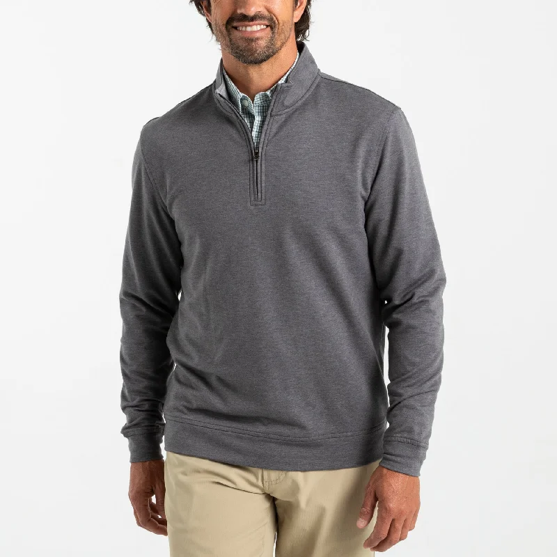 Dunmore 1/4 Zip Pullover- Magnet Grey Heather